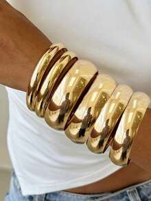 5-17 piezas Conjunto de brazaletes vintage minimalistas de moneda antigua, geometría exagerada y brazalete ancho. Brazaletes apilables minimalistas de alta gama personalizados, adecuados para mujeres, hombres, parejas, mejores amigos, vacaciones, fiestas, cumpleaños, festivales de música y uso diario.