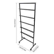 5-Tier Champagne Glass Holder, Steel Champagne Flutes Display Stand, Champagne Wine Glass Holder With Swivel Casters, Champagne Wall Holder For Party, Metal Flutes Display Stand Hold 40 Glasses For Wedding Party Get-Togethers Ceremony Festival Holiday - màu đen - Xem 11