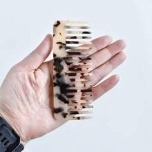 1把便携式宽齿美人鱼色发梳，美发造型工具，发饰