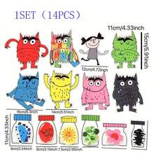 1 套毛毡板，附有《我的小情绪怪兽》、情绪怪兽故事书材料、幼儿教育教师资源、法兰绒或毛毡板互动故事教学套件、学校用品、返校季