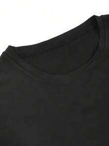 2025 Champion Tank Davis All Match American Fashion Brand Printed Men's And Women's Loose Summer Loose Short Sleeve T Shirt - 黑色 - 查看 5