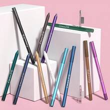 CMAADU 12pcs Waterproof Eyeliner Pencil Set A Combination Of Multiple Colors Creates The Perfect Eye Makeup Shimmering Multi-Color Eyeshadow & Highlighter Kit For Beginners - CEC - Xem 11