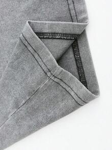 Pixel Style Monster Energy Drink T-Shirt With White Paw Logo And Monster Energy Drink Pattern; Off Road Bike, Motorcycle Monster Energy Sports Top, Fox Racing Monster Energy Clothing, Men's Casual Sports T-Shirt, Racing Enthusiasts, 230G Washed Cotton Double-Sided Printed T-Shirt, Pixel Style, Y2k Clothes, Perfect Gift, Comfortable Washed Cotton T-Shirt - 灰色 - 查看 5