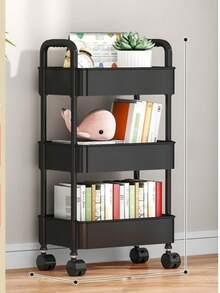 1 szt. Wózek łazienkowy Slim Storage, ruchoma wąska półka podłogowa - Wielokolorowe - Zobacz 7