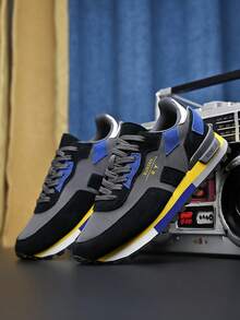 Men/Women's Retro Gingham Lace-Up Casual Sneakers, Non-Slip Outdoor Running Shoes