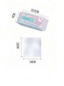8/16/32/64pcs Portable Travel Mini Wet Wipes Pack, Cartoon Cute Travel Wet Wipes, Detachable Cleaning Wet Wipes For Home And Travel - Multicolor - View 4