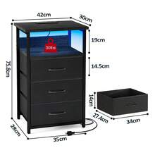 Nightstands - Black - View 3
