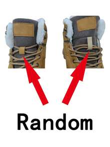 冬季男士雪地靴，防水保暖内衬大码运动鞋，户外保暖徒步鞋，防滑鞋底，黄色，适合寒冷天气日常穿着、徒步旅行、远足、雪地行走（鞋带系在鞋舌上随机）