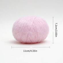 Luxury Wool Mohair Crochet Kit - 1-Pack Cashmere-Soft Yarn For Fall Christmas Halloween Home Decor, DIY Knitting Sweaters Scarves | Uncinetto Lana Gomitoli Borse Fai Da Te - Multicolor - View 9