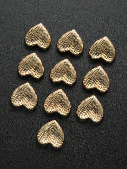 10 件金色金属纽扣，纹理优雅多功能装饰纽扣，适用于衬衫、羊毛衫、毛衣、夹克、西装、DIY 工艺品、礼品包装配件、DIY 工艺品用品|奢华服饰配饰|优质金属