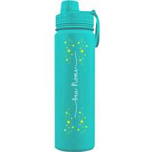 Fresh Thermal Bottle With Personalized Stars Handle With Name - Cyan - View 1