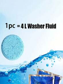 50片装 浓缩型挡风玻璃驱雨泡腾片，适合多季节车内和居家使用 - 彩色 - 查看 5