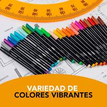BIC, Plumones de Colores, Intensity, Punta Fina de Bala, Colores Vibrantes y Ultra Vivos, Suaves al Dibujar, Ideal para Escritura, Lettering y Creatividad, 24 Unidades - 1 - Ver 6