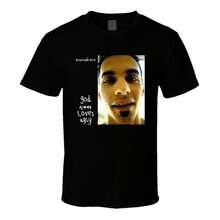 Camiseta retro de Slug Rapper Hip Hop Dios ama lo feo - Negro - Ver 7