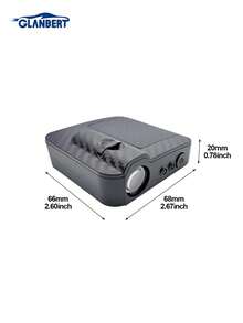 GLANBERT 2 piezas Luces LED de bienvenida con patrón de fibra de carbono, luces de proyección de logotipo inalámbricas, luces de cortesía decorativas con sensor automático compatibles con BMW, Audi, Opel, Mercedes-Benz, etc.