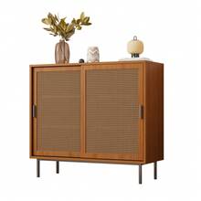 Credenza con 2 ante scorrevoli e 3 cassetti con ripiani regolabili, credenza in stile country, adatta a soggiorni e sale da pranzo. Dimensioni: Larghezza 140/Altezza 91/Profondità 37