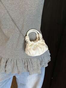 Children's Cross-Body Shoulder Bag, Heart-Shaped Earphone Bag, Fashion Bag, Mini Coin Purse, One-Piece