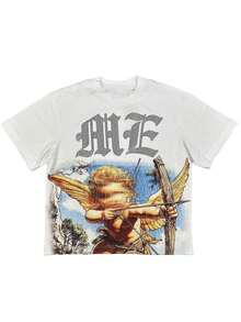 Y2K,100% Pure Cotton Round Neck Comfortable Casual Men's T-Shirt