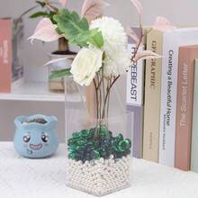 0.97 Pounds, Flat Glass Marbles, Blue Mixed Gemstone Vase Fillers Beads Decorative Glass Pebbles Floral Fish Rocks Vases Table Scatter Aquarium Decor