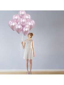 60Pcs Metallic Pink Balloons 5Inch Shiny Chrome Light Pink Balloon Light Purple Metallic Party Balloons Small Pink Chrome Helium Balloon For Birthday Baby Bridal Shower Wedding Party Decoration - Multicolor - View 6