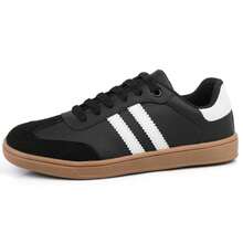 Women's Casual Sneakers, Young Look, Retro Style – Urban And Cool Fashion 2025 - màu đen - Xem 5