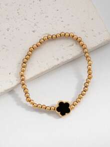 1 pièce Bracelet floral minimaliste, style esthétique, populaire en Europe et en Amérique - B - Voir 1