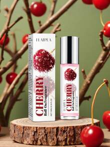 10 ml/0,34 fl oz Parfum phéromone charmant aux cerises pour femmes - Design mini portable à bille, parfum frais de fleurs de cerisier, cadeau parfait pour Noël, la Saint-Valentin et les fêtes - Parfum de cerise - Voir 1