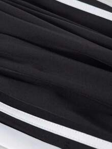 1 Stück Tween Jungen Loose Straight Leg Freizeithose, geeignet für Schule, Outdoor, Indoor, vielseitig für alle Jahreszeiten - Schwarz - Übersicht 5