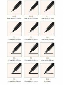 Mobee Super Schwarzer Deutscher Tintenpigment Liner 3/6/12 Feine Stift Set Metallclip Hochwertige Feine Spitze Marker Wasserbasierten Liner Feine Stifte Malen Skizzieren Zeichnen Meister Premium