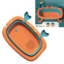 Bañera plegable para mascotas | Multifuncional y portátil - Con orificio de drenaje para perros/gatos (Ahorra espacio) - Multicolor - Ver 1