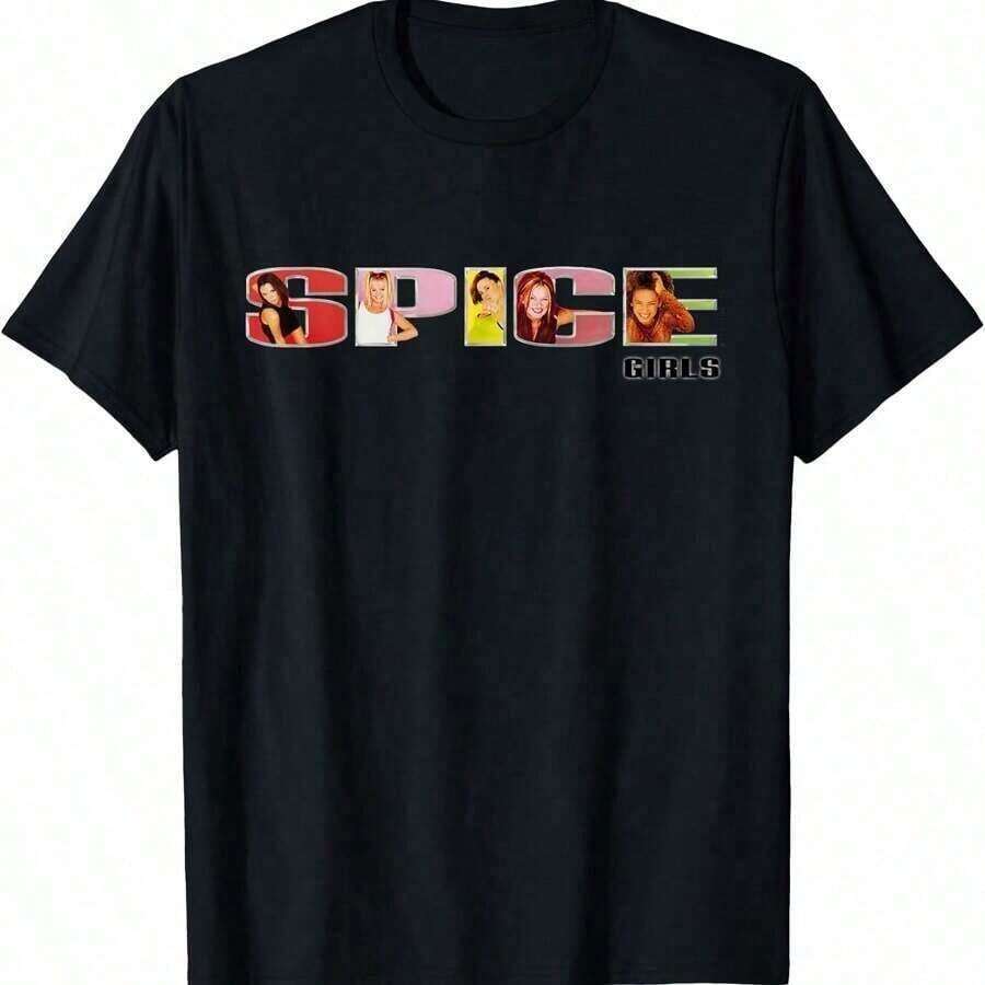 Spice Girls Official-Shirt Classic Fit, Crew Neck, Short Sleeve, BlackComfortable Cotton - Black - View 1