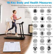 Digital Weight Scale, Suitable For Measuring Weight, High-Precision Four Sensors, LED Display, Tempered Glass Surface, Can Hold Up To 400 Lbs, Home Use Scale - A16890S White-28*28CM - View 3