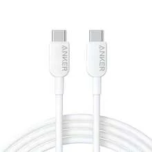 anker 60W Super Fast Charging Cable A81E2 USB-C To USB-C, PD Fast Charging, High-Efficiency Charging, Compatible With Multiple Phone Models, Durable And Reliable - White - View 1