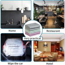 5 paños de limpieza mágicos - Sin rayas ni pelusas, toallas de microfibra reutilizables para vidrio, cocina, ventanas de automóviles, espejos y pantallas - Eliminación eficaz de manchas, huellas dactilares y limpieza de polvo