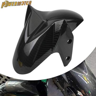  PowerMotor 摩托车碳纤维风格前挡泥板 F，Ender 挡泥板保护罩，适用于雅马哈 Nmax 125 155 2020-2024 年款摩托配件