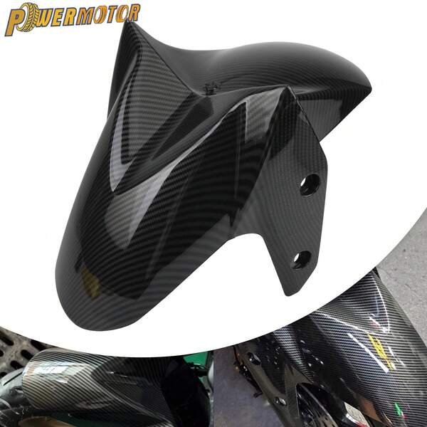  PowerMotor 摩托车碳纤维风格前挡泥板 F，Ender 挡泥板保护罩，适用于雅马哈 Nmax 125 155 2020-2024 年款摩托配件
