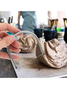 粘土金属切割器 - 不锈钢粘土线陶瓷切割弓丝雕刻DIY陶艺和雕塑工具