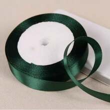 1 Stück 25 Yards Weihnachtsdeko Satinband, Dunkelgrün, geeignet für DIY Basteleien, Geschenkverpackung, Schleifen, Partys, Hochzeiten, Weihnachtsdekorationen - Verschiedenfarbig - Übersicht 4