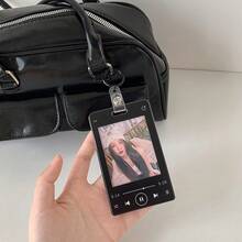 Black Leather Wristlet Keychain With Wallet, Car Key Chain With Key Ring, Anti-Lost Ring And Card Holder,School Supplies,Back To School - Multicolor - View 10