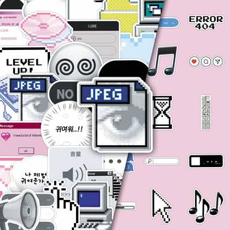 50pcs Vintage Computer Icon Symbols Stickers, Creative Decor For Mirror, Storage Box, Tablet