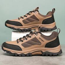 New Unisex Casual Sports Shoes, Non-Slip Walking Shoes, Durable TPR Outsole Hiking Shoes, Suitable For Outdoor Travel, Walking, Running, Work