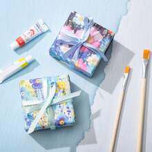 have a good day 30pcs/Pack Watercolor Flower Theme Scrapbooking Paper, DIY Decoration Non-Adhesive Material Paper, Holiday Gift, Handmade Collage Material, Personalized Scrapbook Planning Creative School Stationery