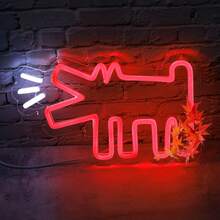 Charming Barking Puppy LED Neon Sign - Perfect ForLive Streaming Room, Room Decor ,Bedroom Decor,Halloween,Christmas Decorations,Fairy Lights,Wedding,Wall Decor,Christmas Decoration,Lamps For Bedroom,Christmas Decorations Home,Monster Energy,Gaming Gifts,Wedding Decorations,Music,Home Decor Living Room,Christmas Gifts,Halloween Halloween Costume Halloween Decorations Bar Neon Sign Bar Accessories