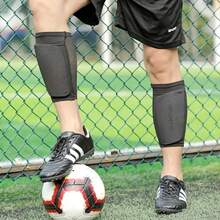 1 Pair Adult Soccer Leg Sleeves - Breathable Double-Layer Compression With Pockets, Professional Training Outdoor Soccer Shin Guards, Fixable Sock Covers, Mesh Fabric Sweat-Wicking Inserts, Soft Elastic Sports Knee Pads, Suitable For Soccer Training And Daily Wear, Breathable, Fashionable Design, Enhance Sports Performance, Comfortable Fit, Ideal For Soccer Accessories, Sports Gear, Match Supplies, Training Equipment, Soccer Gear, Athlete Gifts, Men's Gifts