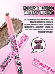 Misslyn Matita ombretto "OH MY GOSH", ombretto in stick impermeabile e glitterato, formula setosa che scivola e si fonde facilmente sulla pelle, alta pigmentazione, disponibile in finish sfumati, glitterati e metallici, lunga durata, impermeabile, vellutato