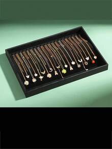 1 件天鹅绒珠宝展示托盘、天鹅绒项链珠宝展示托盘、20 个挂钩珠宝展示托盘、情人节、母亲节、结婚周年纪念日的优雅礼品盒 - 家居珠宝收纳和送礼、整洁的卷式设计、珠宝盒托盘、圣诞节礼物、万圣节礼物、返校必备品、返校礼物