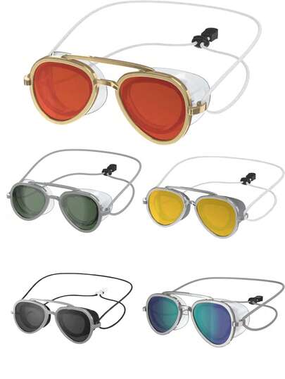 1 Pair Of Creative All-Round Anti-Fog Swimming Goggles, Professional Waterproof Swimming Goggles For Adults, Men, Women And Youth.