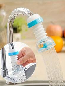 1/2/3 piezas Extensor giratorio para grifo de cocina con función de ahorro de agua - Plástico, se ajusta a grifos estándar, fácil instalación para lavar platos y limpiar verduras, accesorio práctico, conexión confiable, diseño a prueba de salpicaduras, estructura compacta, construcción resistente, esencial para los artículos, accesorios y herramientas de cocina de los usuarios - grifo a prueba de salpicaduras - Ver 4