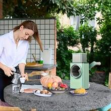 Máy thái lát quay thủ công Free kèm lưỡi dao - Máy bào rau củ và phô mai đa năng, Dụng cụ nhà bếp thủ công bằng nhựa bền, Tiện lợi để thái lát, cắt nhỏ và xé, Máy thái lát và băm rau củ, Chuẩn bị thực phẩm hiệu quả, Thiết kế dễ cất giữ, Phù hợp cho mọi mùa - Nhiều màu - Xem 3