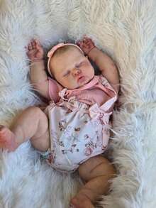 New Arrival Reborn Baby Dolls 19 Inch 48 CM Reborn Dolls Lifelike Newborn Toddler Girl Dolls Soft Cloth Body Best Birthday Set For Kids 3+ - 粉色 - 查看 2